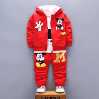 Outono + Jaqueta + Calças 3 Peças Infantis Fato Casual de Outono de Três Peças para Crianças Roupa de Primavera Estilo Outono para Menino Fato de Manga Longa para Bebê