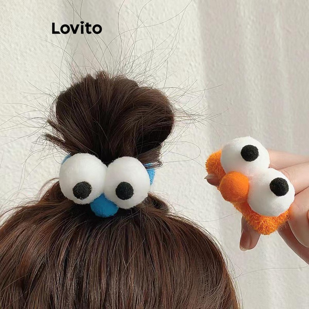 Lovito Laços De Cabelo Engraçados De Dopamina Vila Sésamo De Desenho Animado Fofo Para Mulheres LFA09247