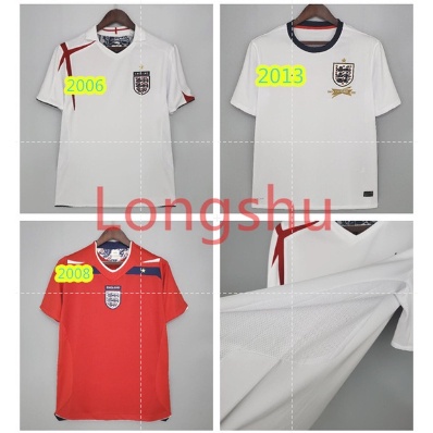 Camisa De Futebol Retro Inglaterra 2006 2008 2013