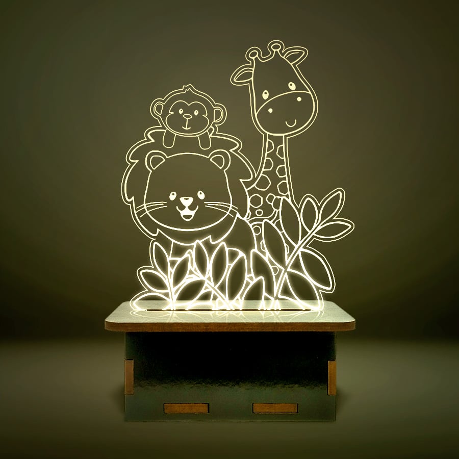 Mini Luminária Fazendinha fofinhos
