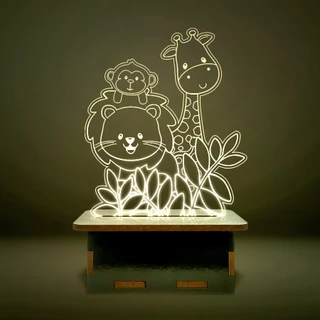 Mini Luminária Fazendinha fofinhos