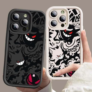Capa Flexível De Celular Para Samsung Galaxy A54 A34 A53 A52 A52S 5G A05S A14 A24 A03 A03S A04E A12 A13 A20S A22 A23 A30 A32 A33 A51 A11 Gengar Quadrada Proteção Total