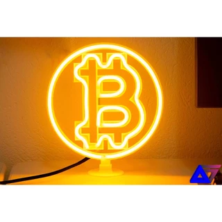 Luminária Led neon - Bitcoin