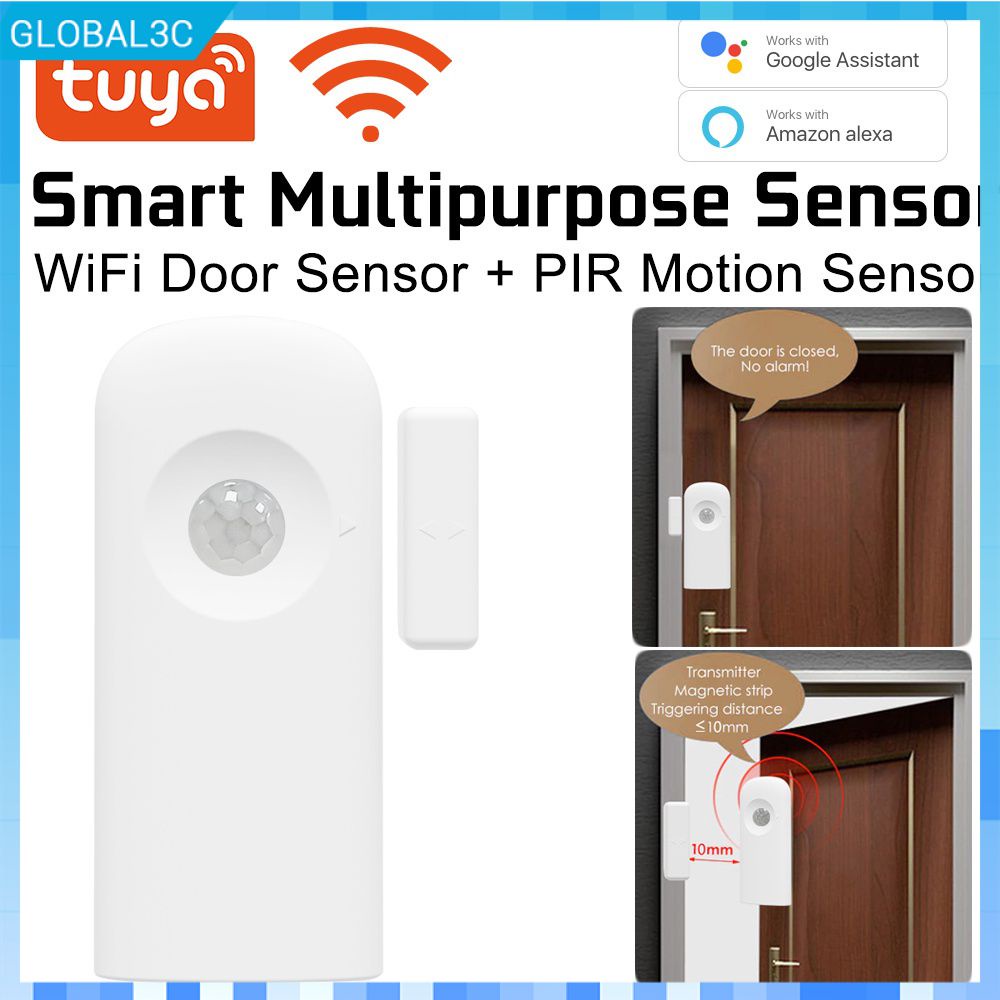Tuya inteligente wifi multifuncional sensor pir sensor de movimento ...