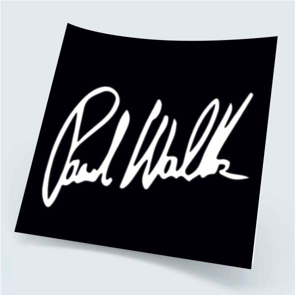 Adesivo Assinatura Paul Walker