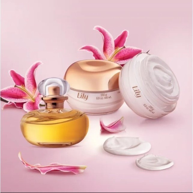 KIT lily Exclusivo perfume eau de parfum + creme acetinado para todo o ...