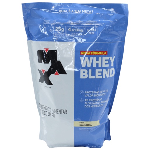 Whey Blend Proteina Suplemento Baunilha Max Titanium 1,8 Kg