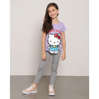 Calça Legging Infantil Canelada Cinza