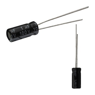 50x Capacitor Eletrolítico 1uf x 100v 105º Kit c/50 Peças