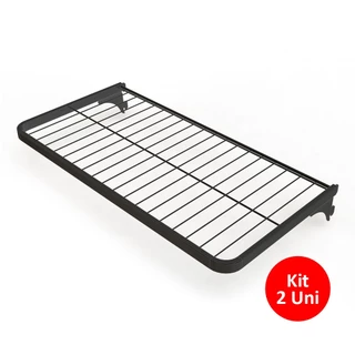2 Prateleiras Aramada Closet 60x30cm para Trilho Cremalheira