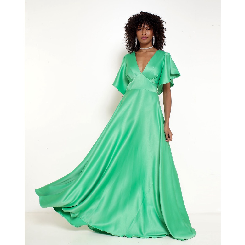 Drapeado Vestido De Formatura Com Manga Curta Sale Vestido Festa