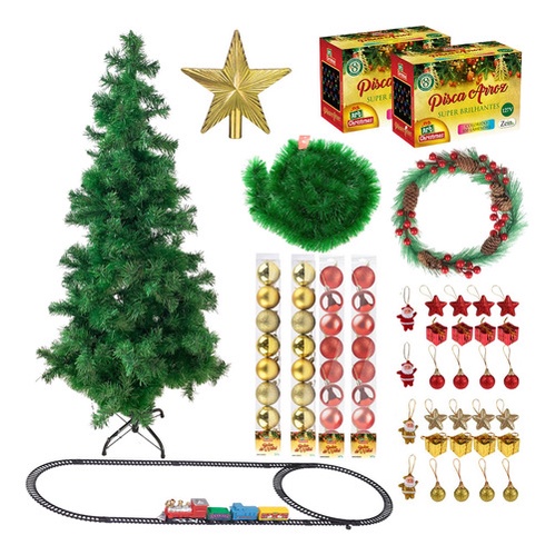 Natal - Trens em torno da árvore Natal,Natal elétrico em torno da