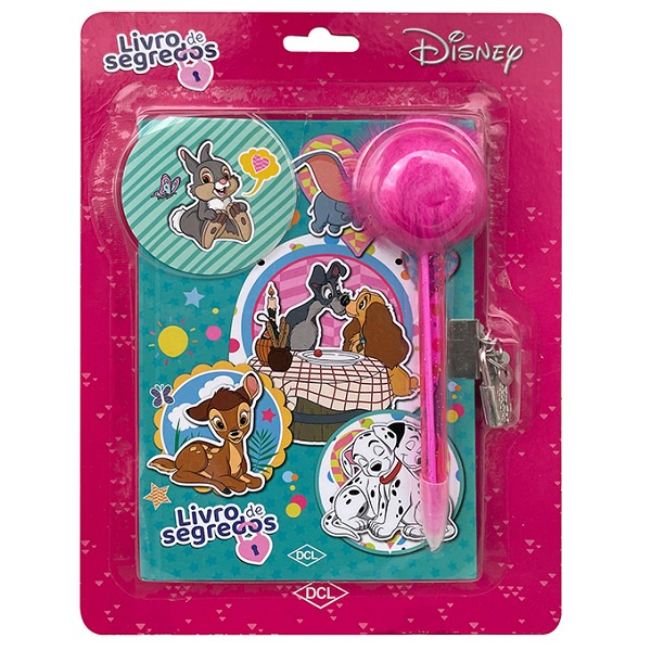 Diario Disney Livro De Segredos Com Cadeado Classicos Caneta Shopee
