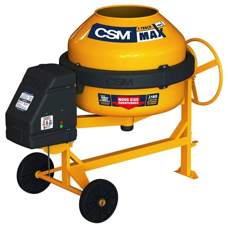Betoneira 220V Max 1 Traço 400L Motor 2CV Monofásico 15 Ciclos/h - CSM