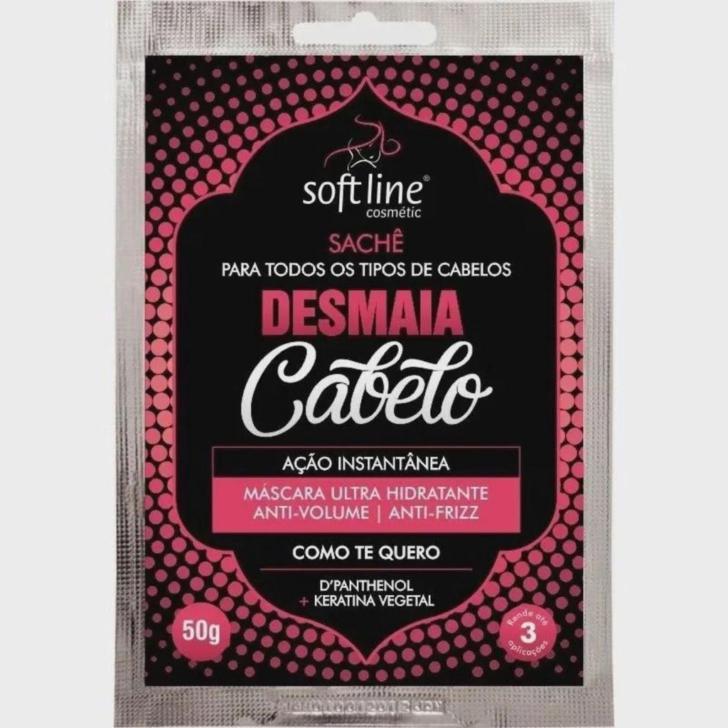 Sache Ação Instantânea Desmaia Cabelo 50g - Softline - Promoção