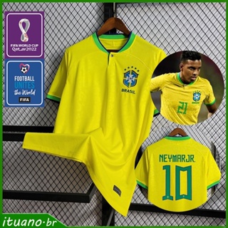 2022 2023 Jersey Brasil Preto Nome Personalizado Número Futebol 1