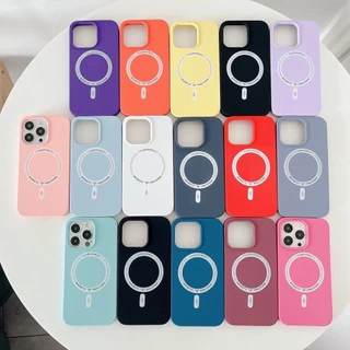 Capa veludo com MagSafe Compativel iphone 13 PRO MAX