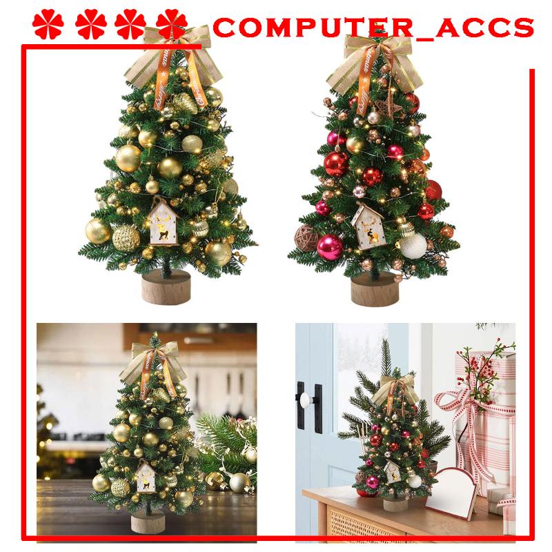 Mini árvore de natal - Luzes LED Desktop Decorações de Natal,Decoração de Natal  pequena para mesa para casa sala mesa lareira escritório A/r