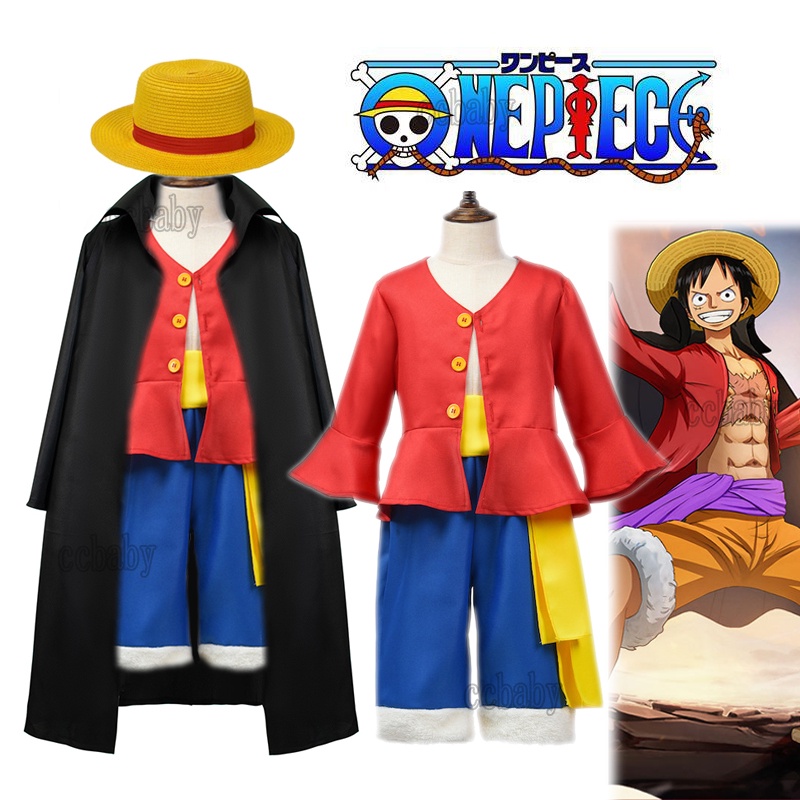 Fantasia Luffy One Piece C/ Chapeu Traje Infantil - R$ 99,99