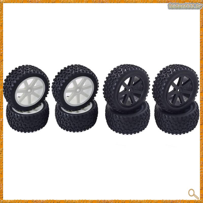 [T N Q R] 4Pcs Pneus Grandes Alargados Roda De Para WLtoys 144001 144010 124019 124018 124017 12428 1/12 1/14 RC Peças De Atualização De Carros