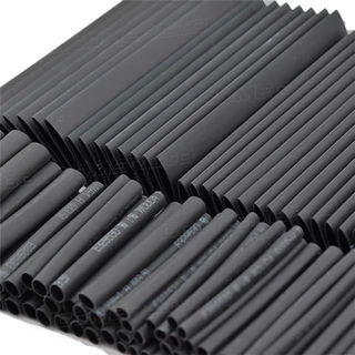 Kit Espaguete Isolante Tubo Termo Retrátil Cor Preto 328 Pcs