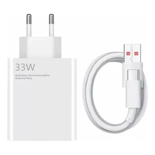 Carregador completo Mi Turbo 33w Para Xiaomi Redmi Note 12 11 Poco X3