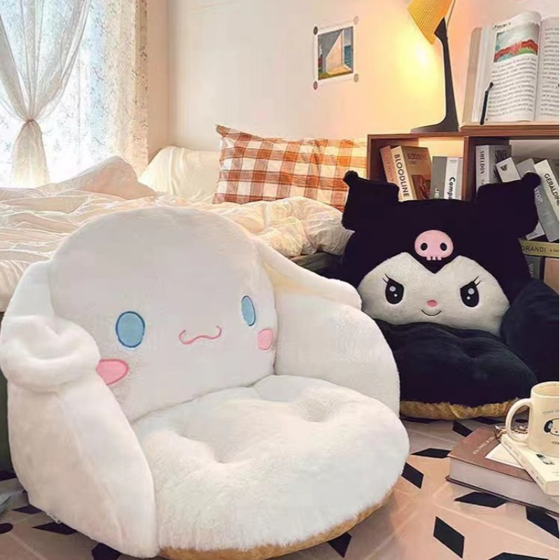 Sanrio Kuromi Cinnamoroll Melody Office Cadeira Macia Almofada Decoração De Pelúcia Doméstica Bolster