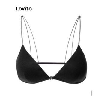 Lovito Sutiã Básico Liso Casual Para Mulheres LNE42248