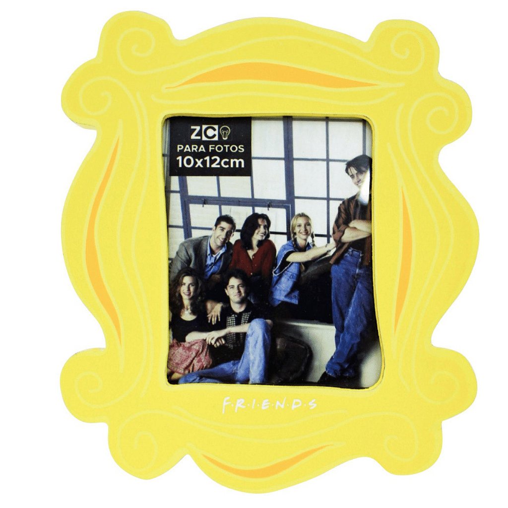 Porta Retrato Friends Moldura Porta Amarela Para Foto 10x12CM Oficial WB