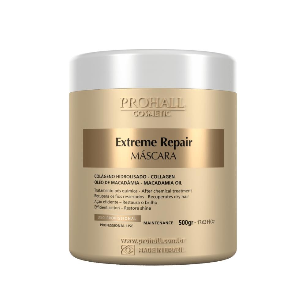 PRO HALL Máscara Profissional De Hidratação Extreme Repair 500G ...