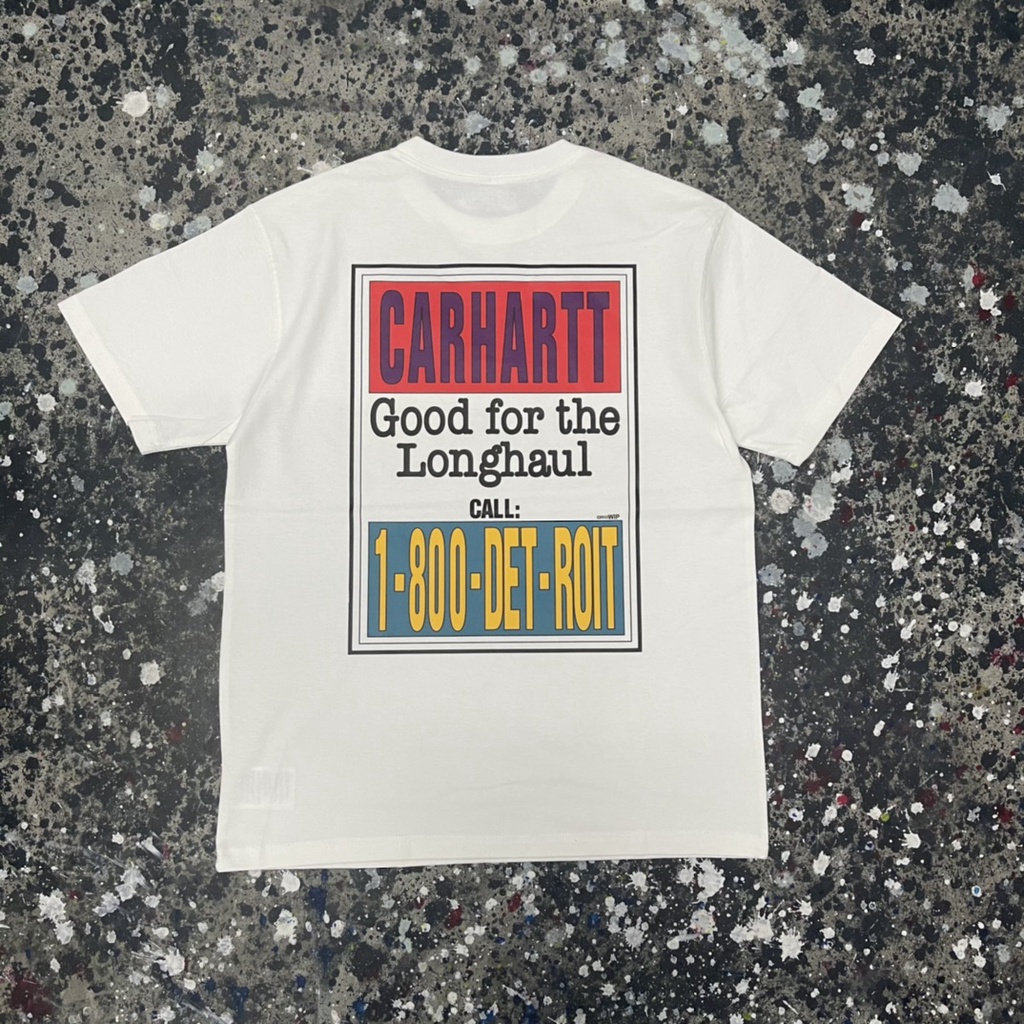 Ct Roupa de trabalho Peito Pequeno Rótulo Costas Carta Imprimir camiseta de manga curta Estilo Americano Homens Mulheres Verão