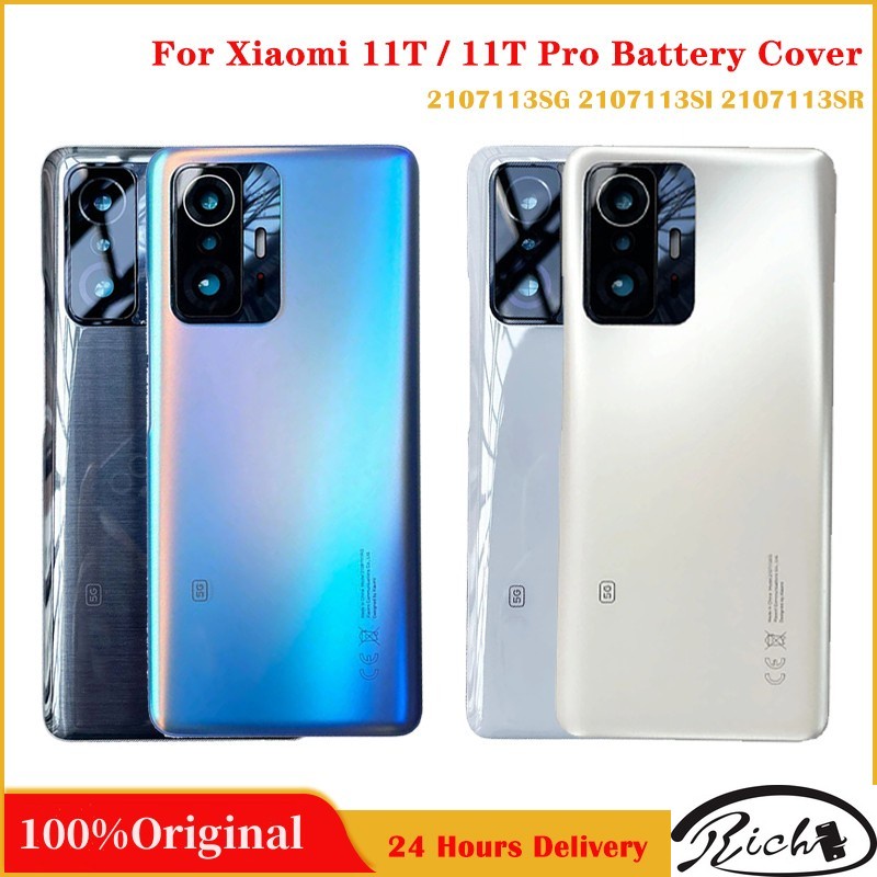 JIAFEI Cover Con Finestra Intelligente Per Xiaomi Mi 11T/11T Pro 5G – Custodia A Libretto Con Specchio E Supporto (Blu)