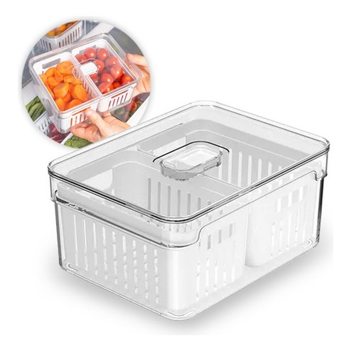 Organizador clear fresh con cesta 2,2 Litros – CasaChic