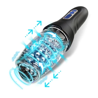 Masturbador Masculino Giratório 360 com Vibração Punheta