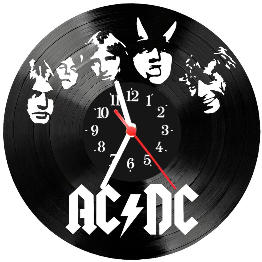 Relógio Parede Vinil LP ou MDF AcDc Banda Rock Presente Casa Decoração ...