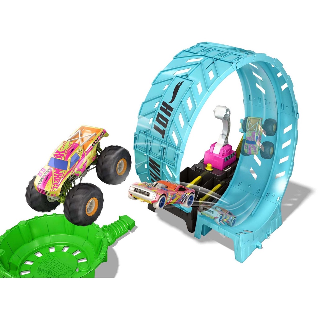 Pista Hot Wheels - Desafio Giro 306° Brilha no Escuro - Monster Truck - HBN02