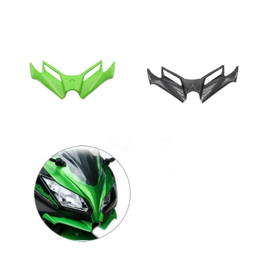 Kit De Asa Aerodinâmica Para Motocicleta Spoiler Acessórios Motor KawasakiNinja 300 Ninja250 NINJA300/250 EX300 2013-2017
