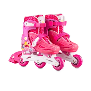 Patins Infantil Inline 2 Em1 Princesas Tam 31-33 Rosa Multikids - BR1156