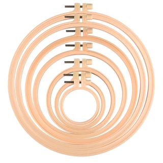 7.3-27cm DIY bordado argola ferramenta arte artesanato cruz ponto círculo redondo imitação bambu plástico costura ferramenta acessórios