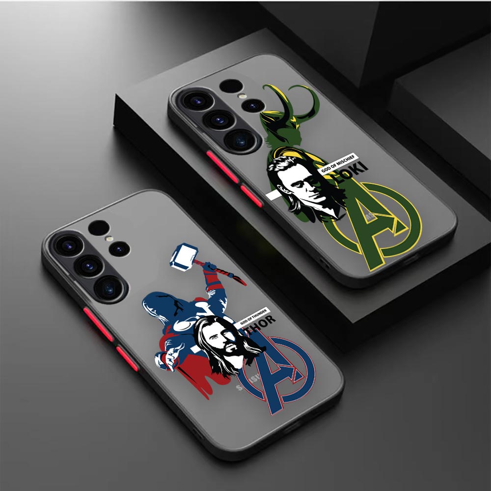 Marvel Avengers Thor Loki Brothers Capa De Telefone Com Sensação De Pele Para Samsung Galaxy S23 S21 S20 FE S22 S30 S11 S10 S9 S8 Ultra Plus Lite 4G 5G Fosca