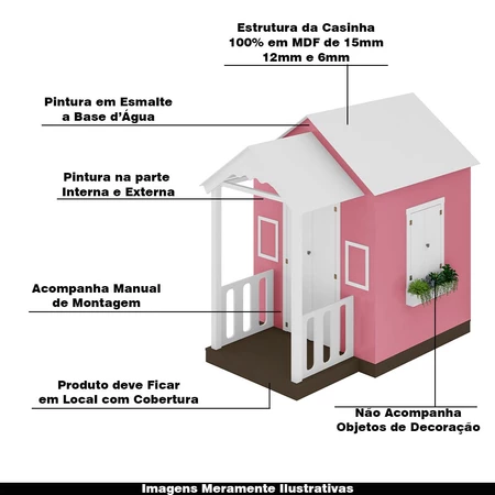 medidas da Casinha de criança