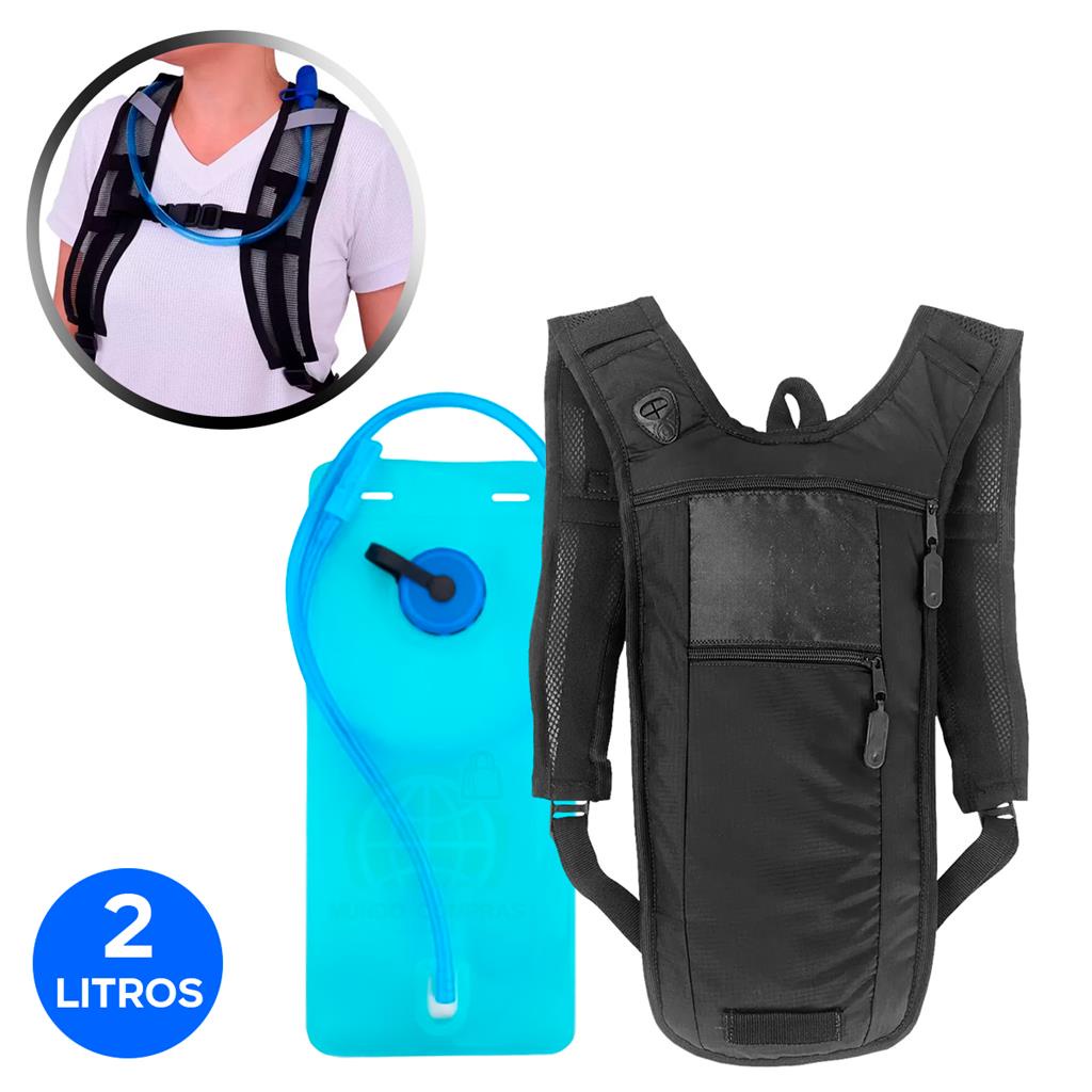 Mochila Hidratacao Bike 2 Refil Litros Termica Mangueira