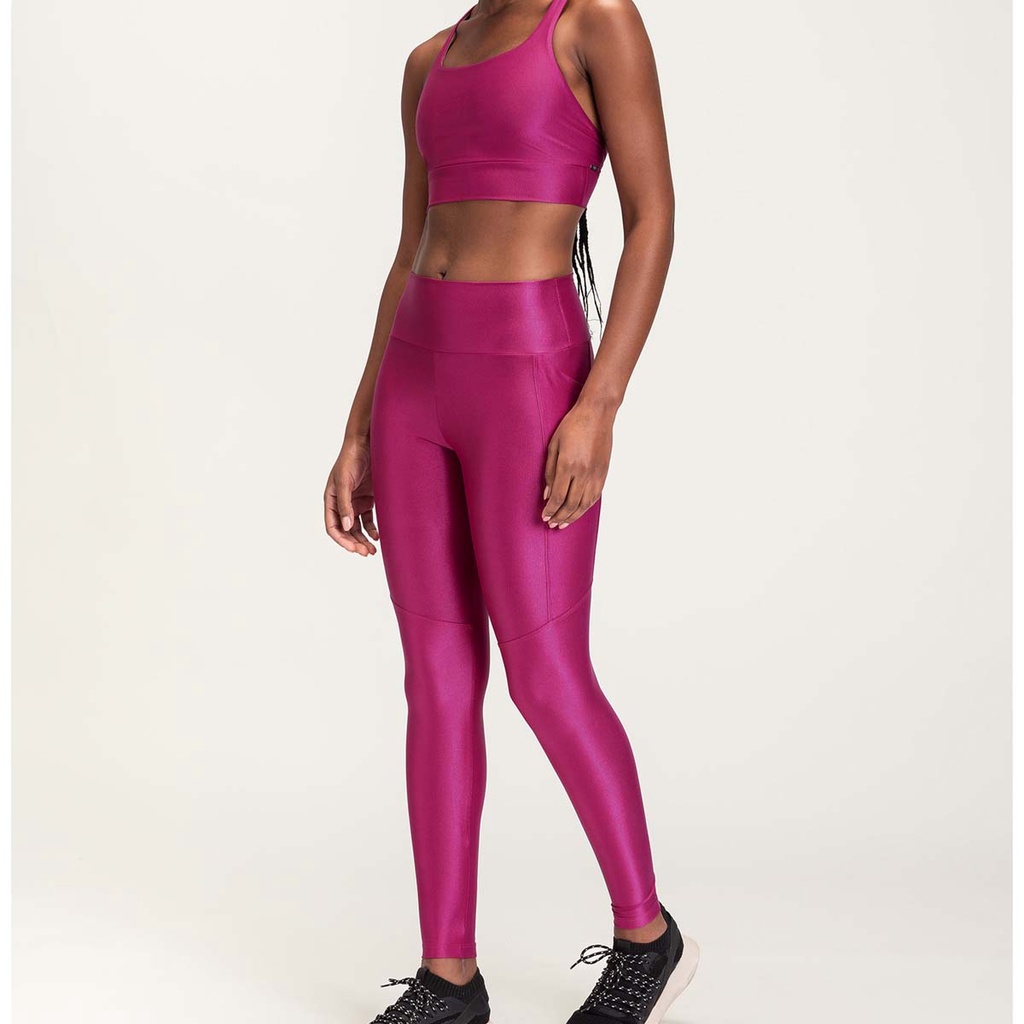 Calça Legging Live Icon Feminino Pink - Sportlins - Calçados e Esportes
