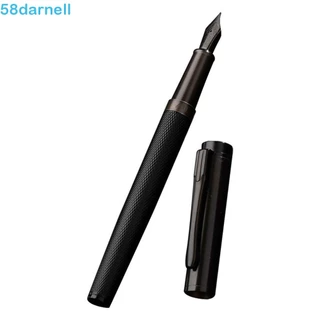 DARNELL Caneta Fonte Metal Ef/F Nib Floresta Preta Caligrafia Escritório Em Aço Inoxidável
