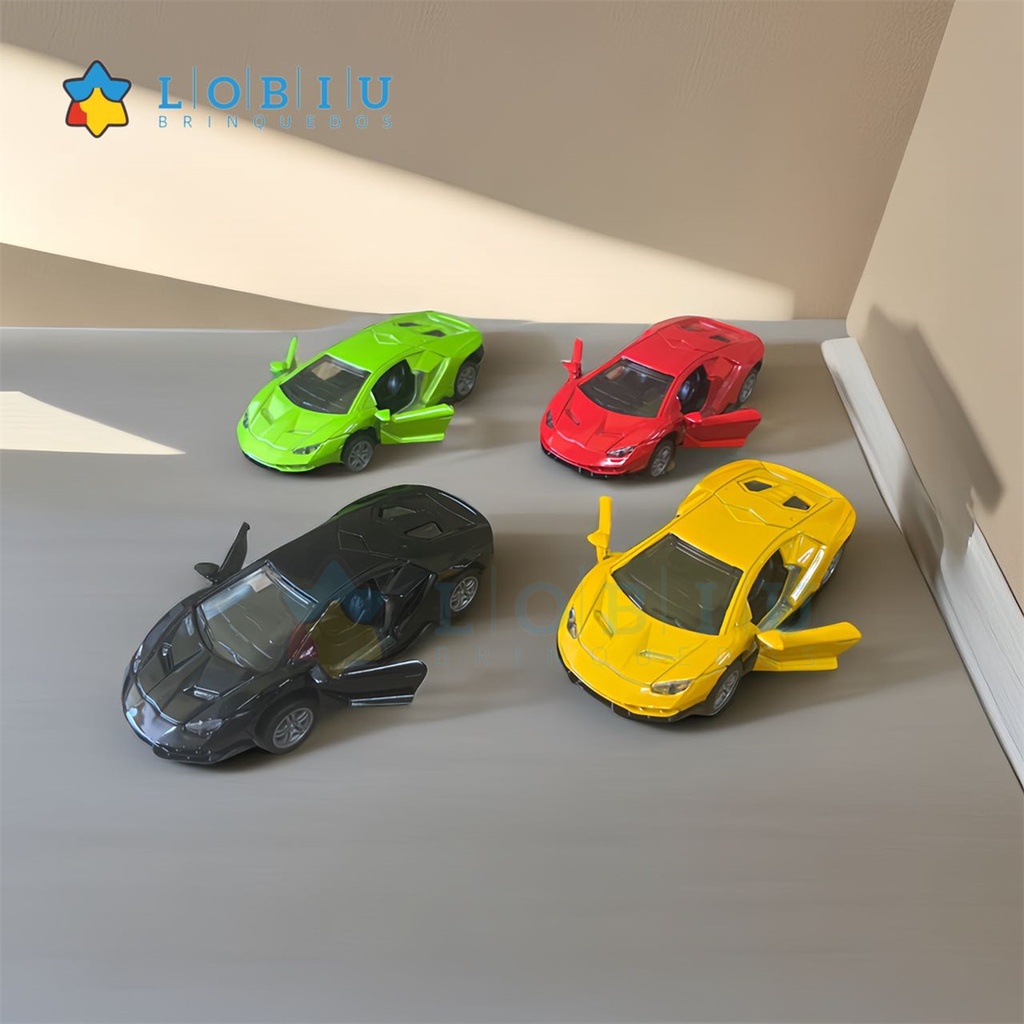 Brinquedo Miniatura Carrinho esportivo Metal Abre Portas Coleção Carro 1:32 CHE-69