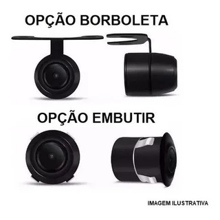 Câmera De Ré HD Visão Noturna Ajuste 360° A prova D´agua