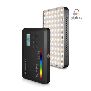 YONGNUO YN120 Lâmpada Fotográfica RGB De 8W De Bolso LED Bicolor Vlog Light 2500K-9900K Temperatura De Cor Regulável Com Tela LCD 0.96in 120 Contas Came-1223