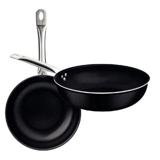 Frigideira Funda Preta Antiaderente Piemonte 28 cm Wok Cabo Aço Inox Tramontina