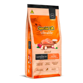 Ração Special Cat Ultralife Para Gatos Adultos Castrados 10+ Salmão e Arroz 3kg em Oferta na Shopee