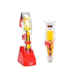 Maquina de Cortar Cabelo Profissional Wmark NG 108 Pro + Acabamento 202